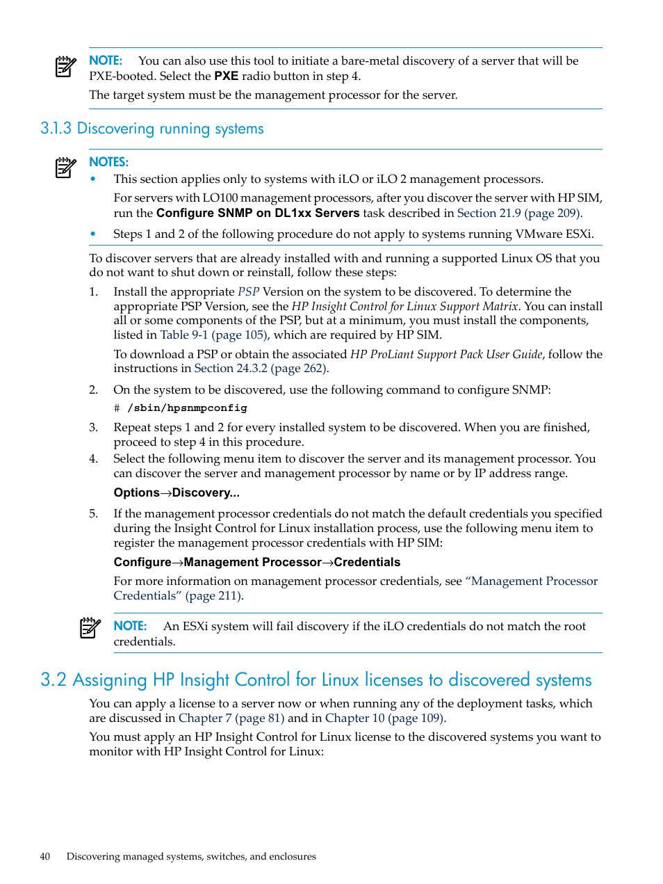 3 discovering running systems | HP Insight Control Software for Linux User Manual | Page 40 / 278