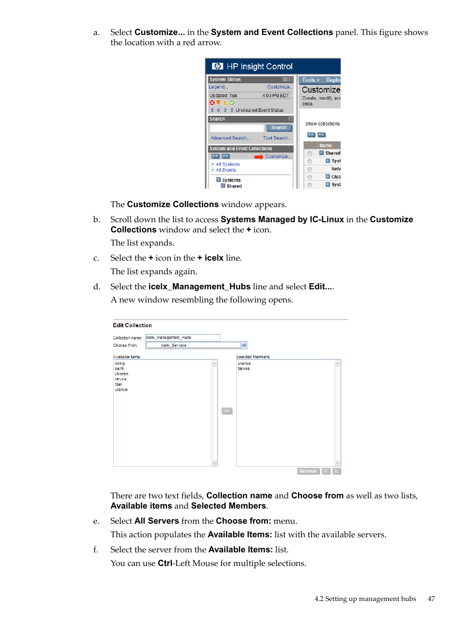 HP Insight Control Software for Linux User Manual | Page 47 / 278