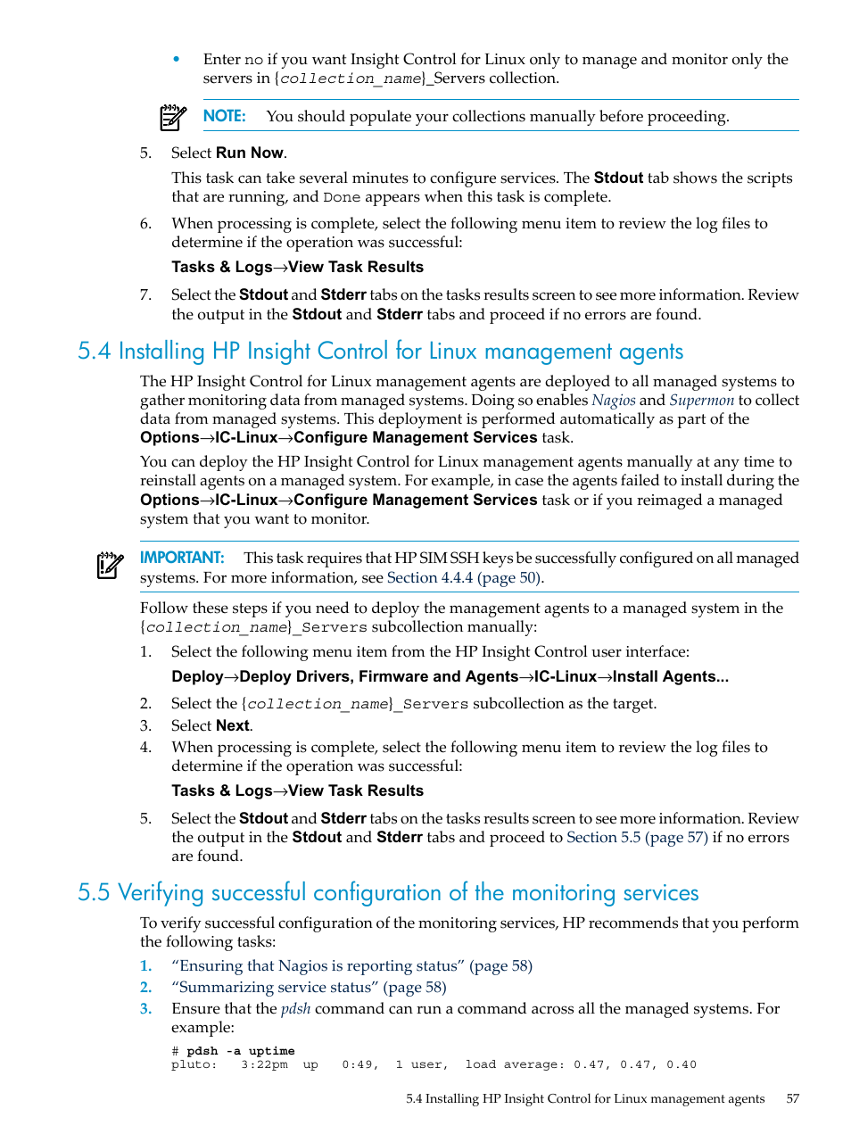 HP Insight Control Software for Linux User Manual | Page 57 / 278