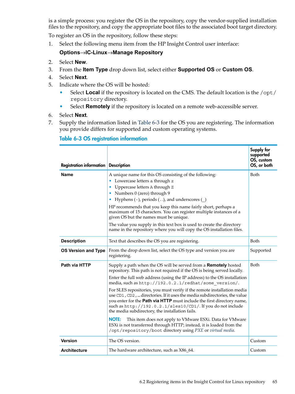 HP Insight Control Software for Linux User Manual | Page 65 / 278