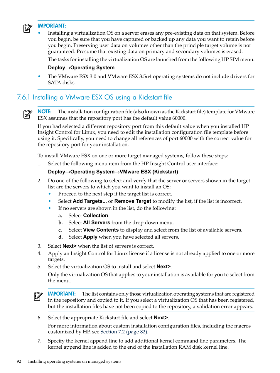 HP Insight Control Software for Linux User Manual | Page 92 / 278