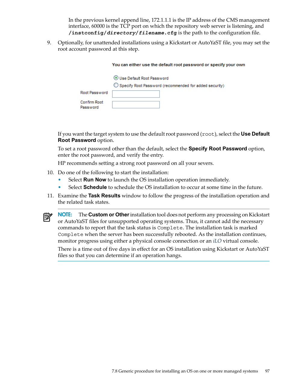 HP Insight Control Software for Linux User Manual | Page 97 / 278