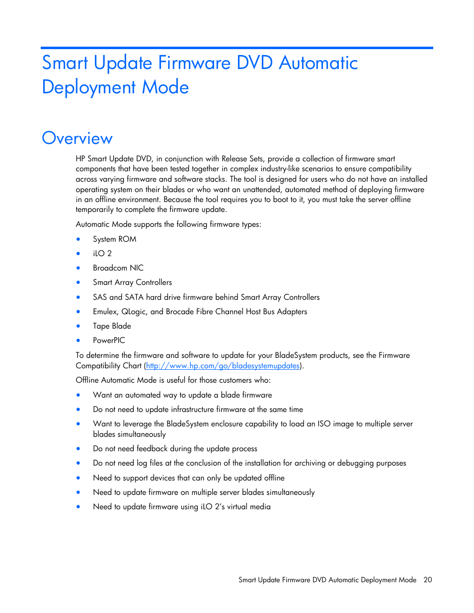 Overview | HP SmartStart-Software User Manual | Page 20 / 52