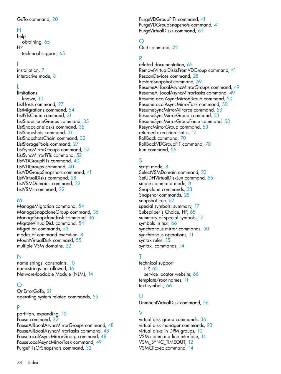 HP SAN Virtualization Services Platform User Manual | Page 78 / 79