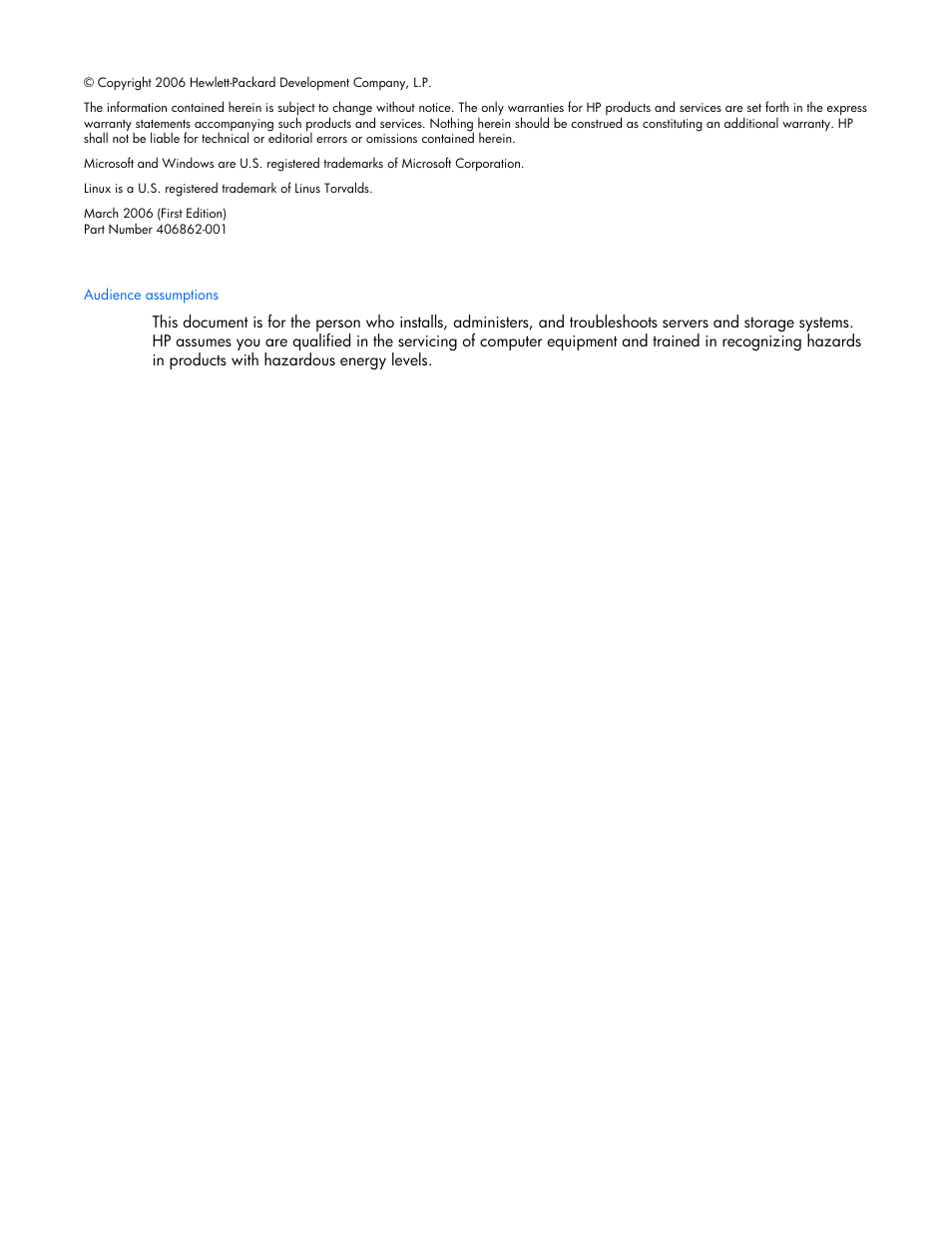 Notice | HP ProLiant ML570 G4 Server User Manual | Page 2 / 125