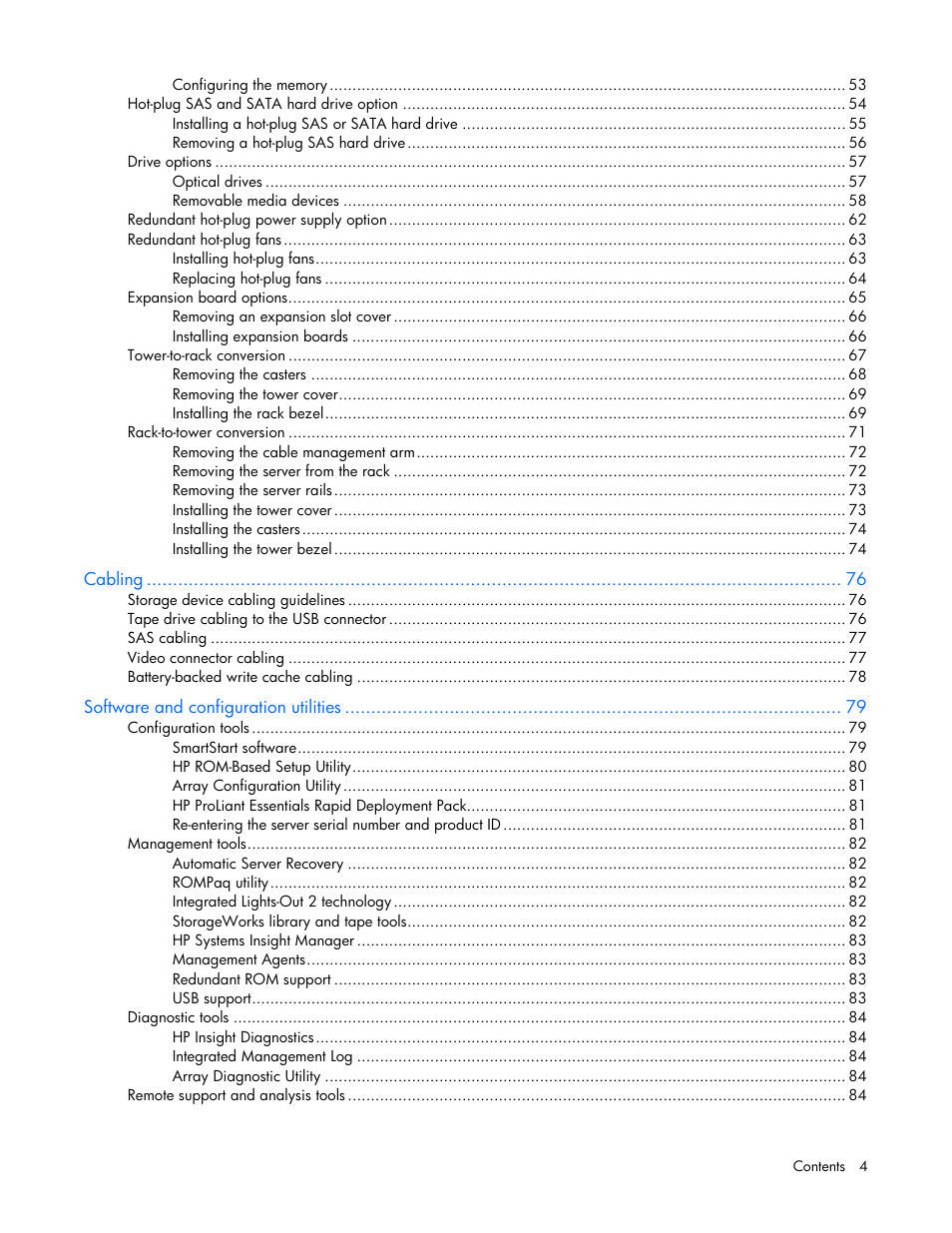 HP ProLiant ML570 G4 Server User Manual | Page 4 / 125