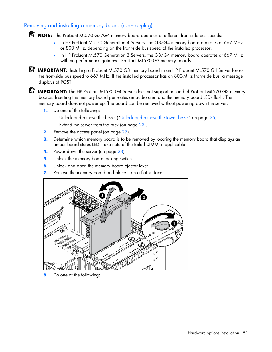 HP ProLiant ML570 G4 Server User Manual | Page 51 / 125