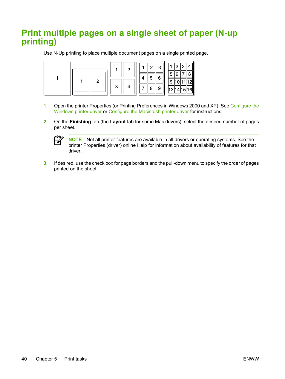 HP LaserJet P2015 User Manual | Page 50 / 158