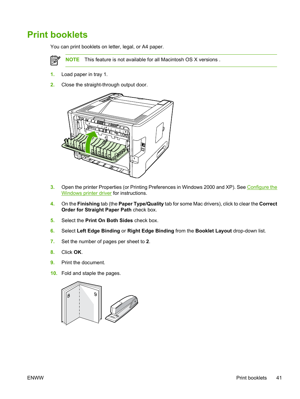 Print booklets | HP LaserJet P2015 User Manual | Page 51 / 158