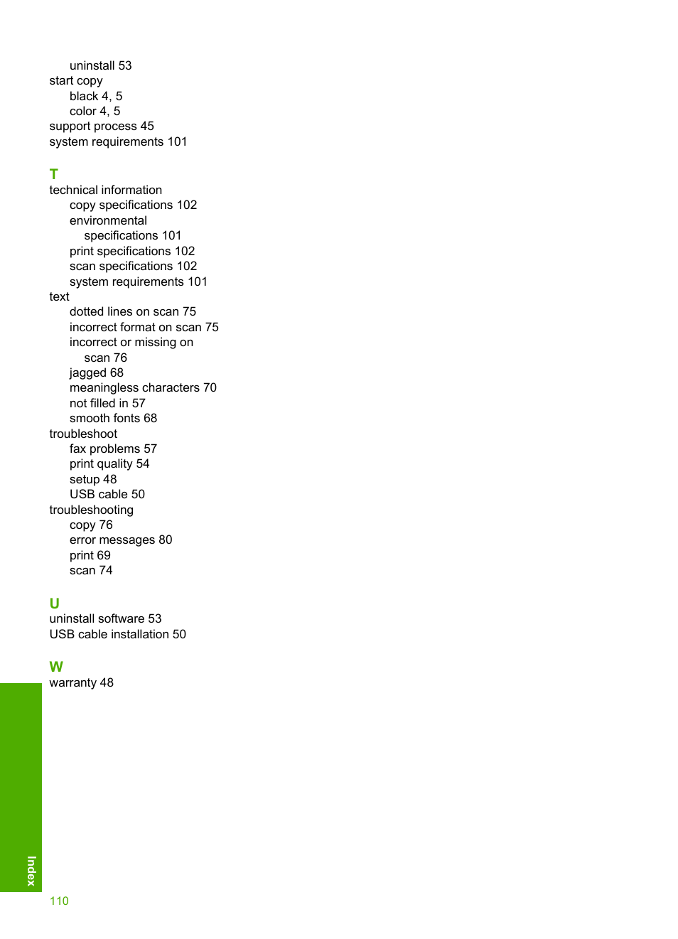 HP Deskjet F4480 User Manual | Page 113 / 113