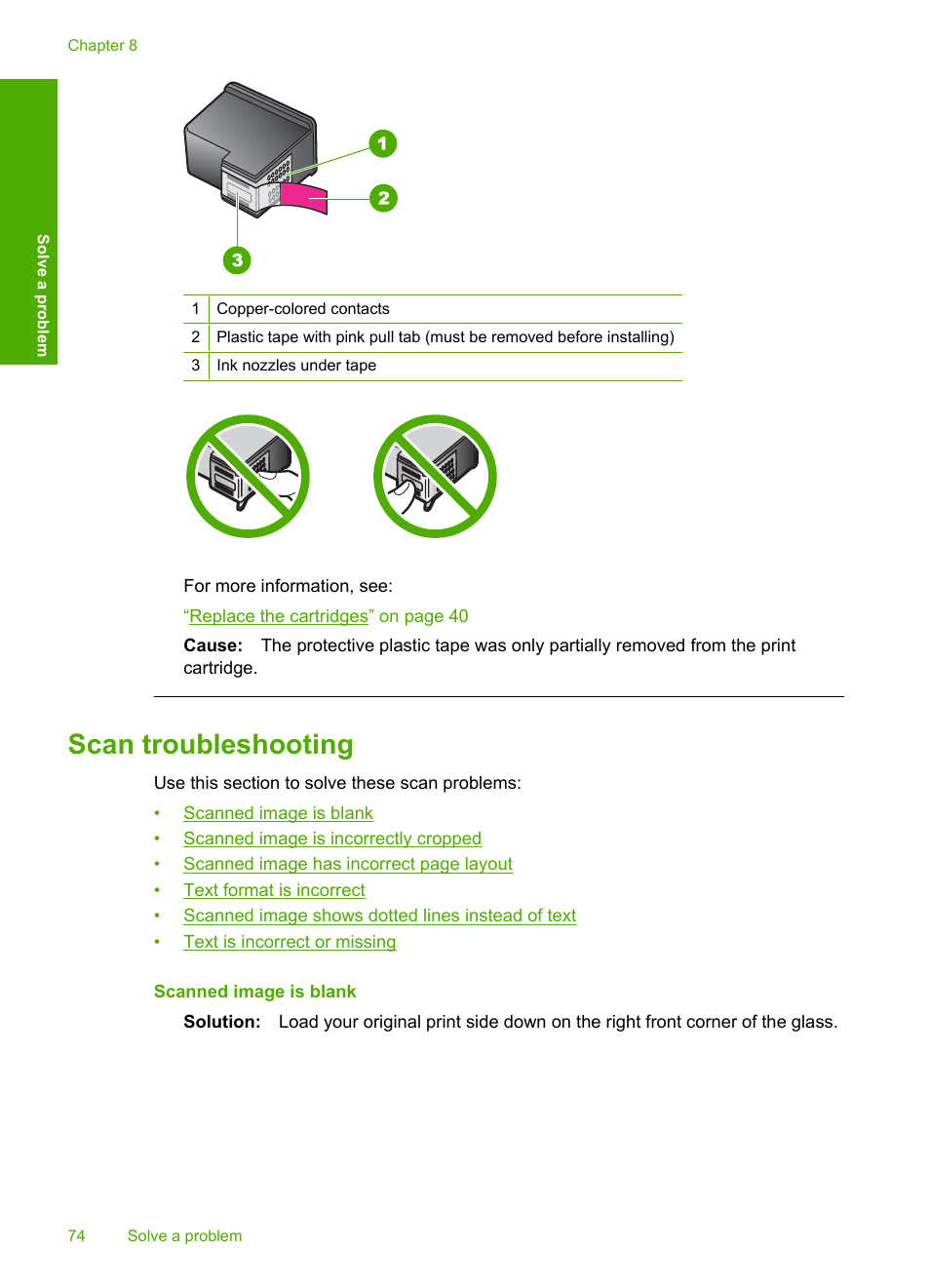 Scan troubleshooting | HP Deskjet F4480 User Manual | Page 77 / 113