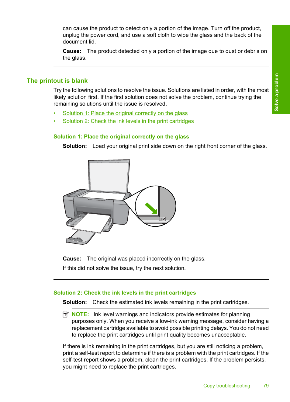 The printout is blank | HP Deskjet F4480 User Manual | Page 82 / 113