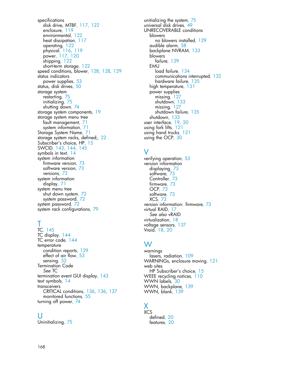 HP 4000.6000.8000 Enterprise Virtual Arrays User Manual | Page 168 / 169