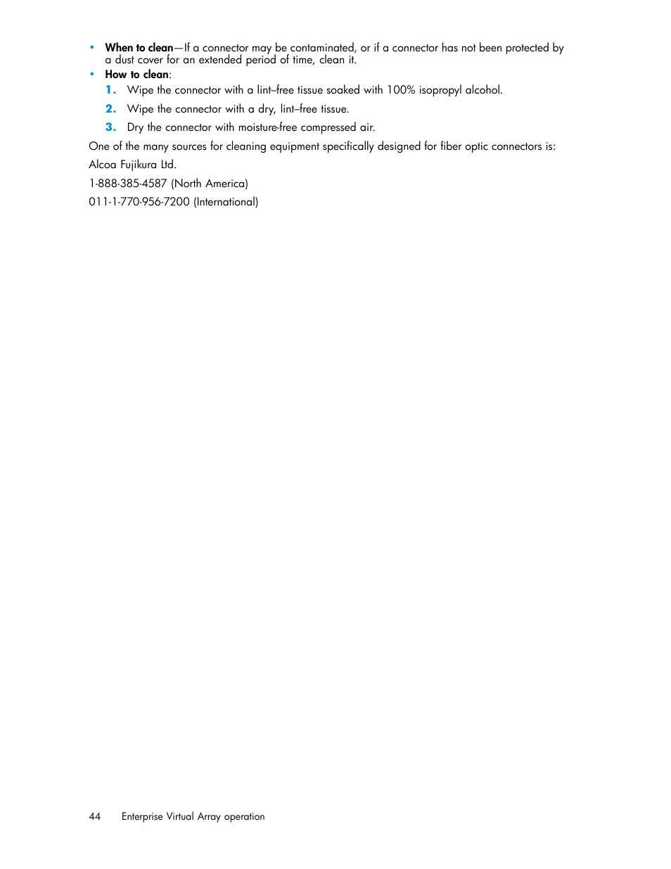 HP 4000.6000.8000 Enterprise Virtual Arrays User Manual | Page 44 / 169