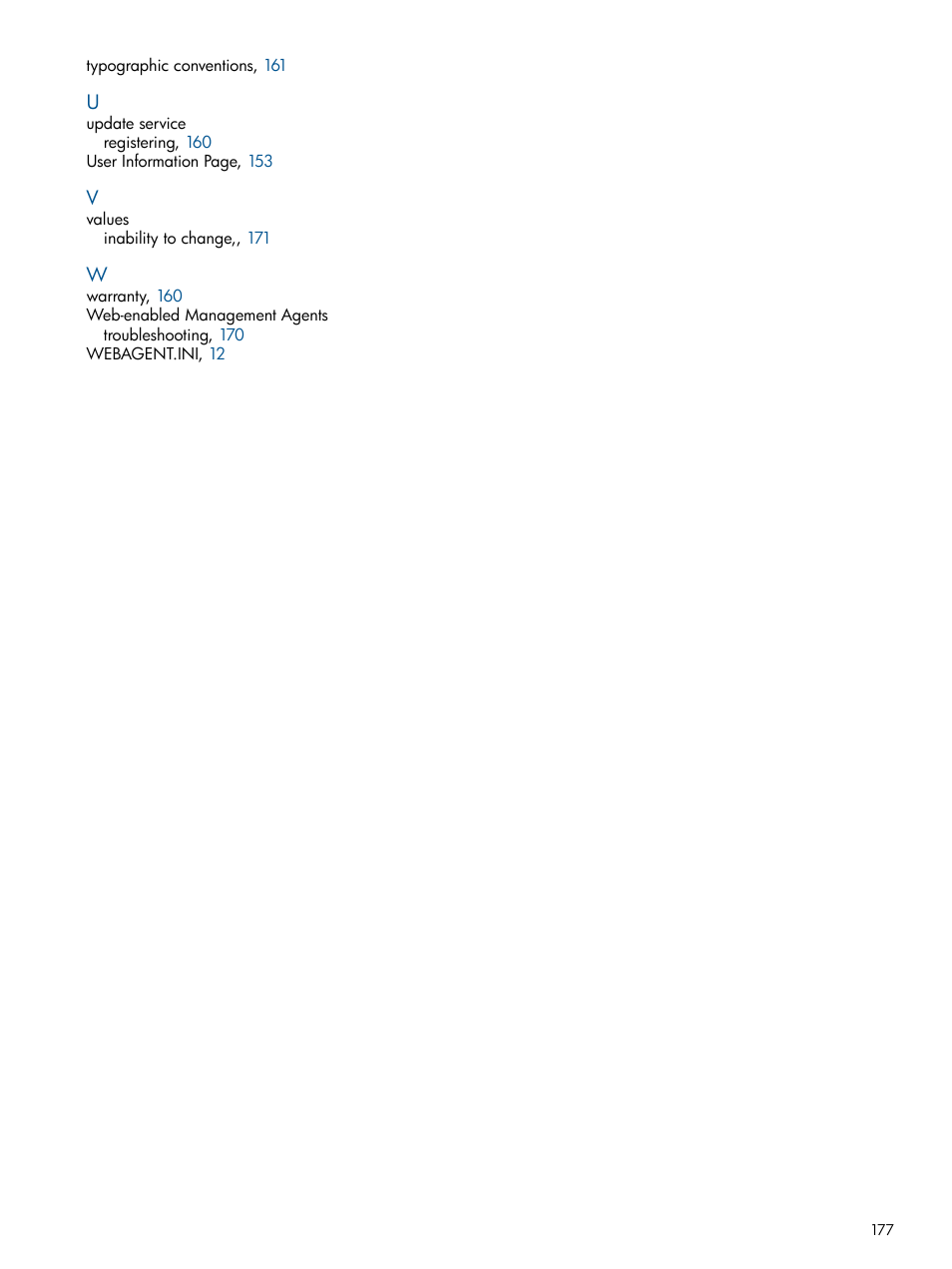 HP Insight Management Agents User Manual | Page 177 / 177