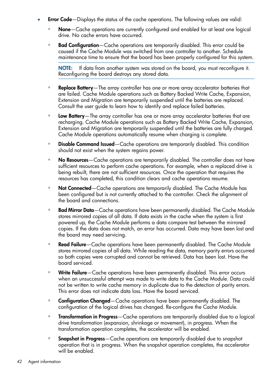 HP Insight Management Agents User Manual | Page 42 / 177