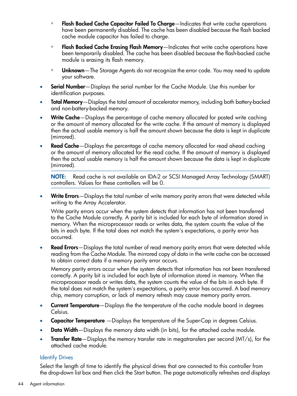 Identify drives | HP Insight Management Agents User Manual | Page 44 / 177