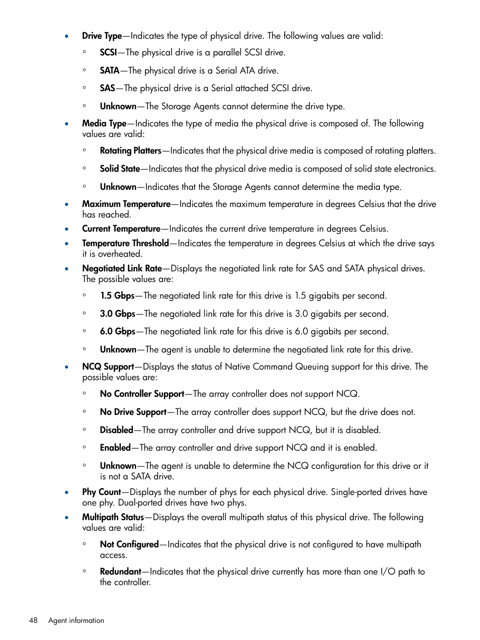 HP Insight Management Agents User Manual | Page 48 / 177