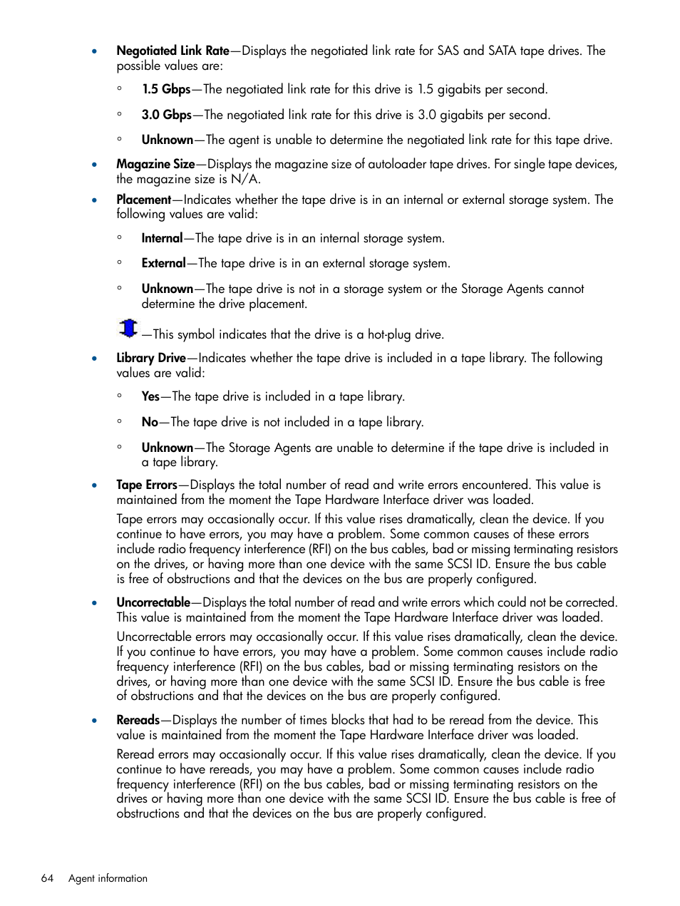 HP Insight Management Agents User Manual | Page 64 / 177
