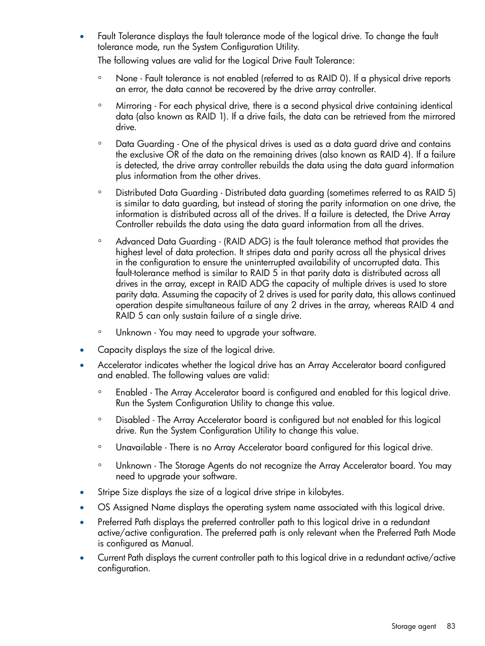 HP Insight Management Agents User Manual | Page 83 / 177