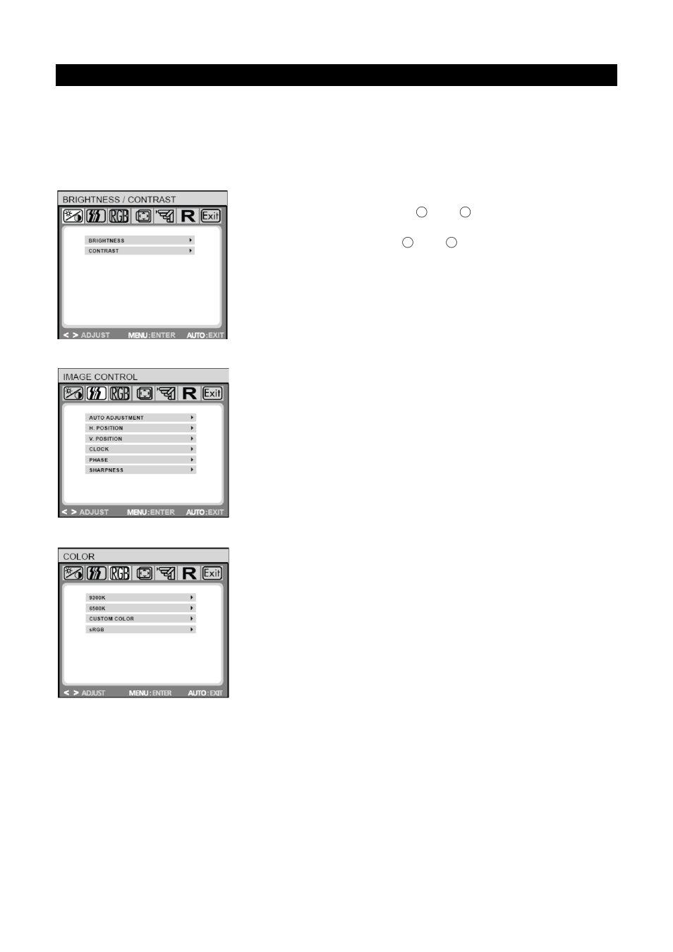 Osd selection | HP Compaq L2105tm 21.5-inch Widescreen LCD Touchscreen Monitor User Manual | Page 16 / 21