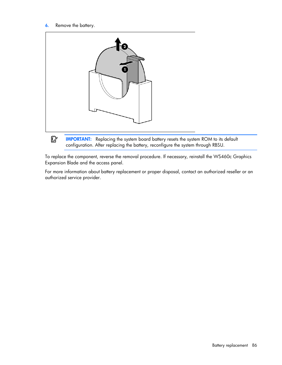 HP ProLiant WS460c G6 Workstation-Blade User Manual | Page 86 / 109