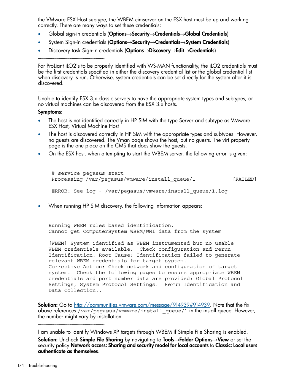 HP Systems Insight Manager User Manual | Page 174 / 234
