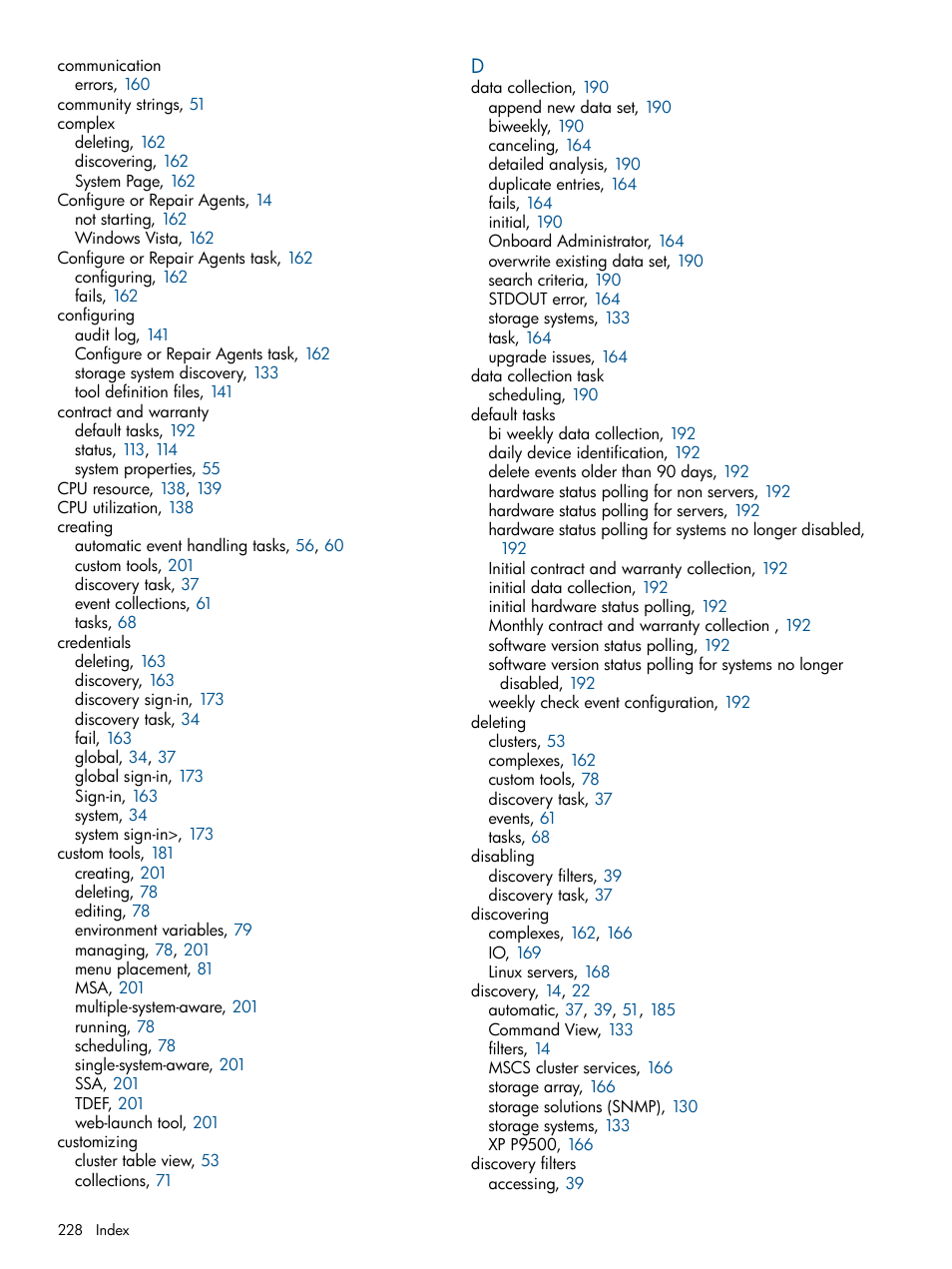 HP Systems Insight Manager User Manual | Page 228 / 234