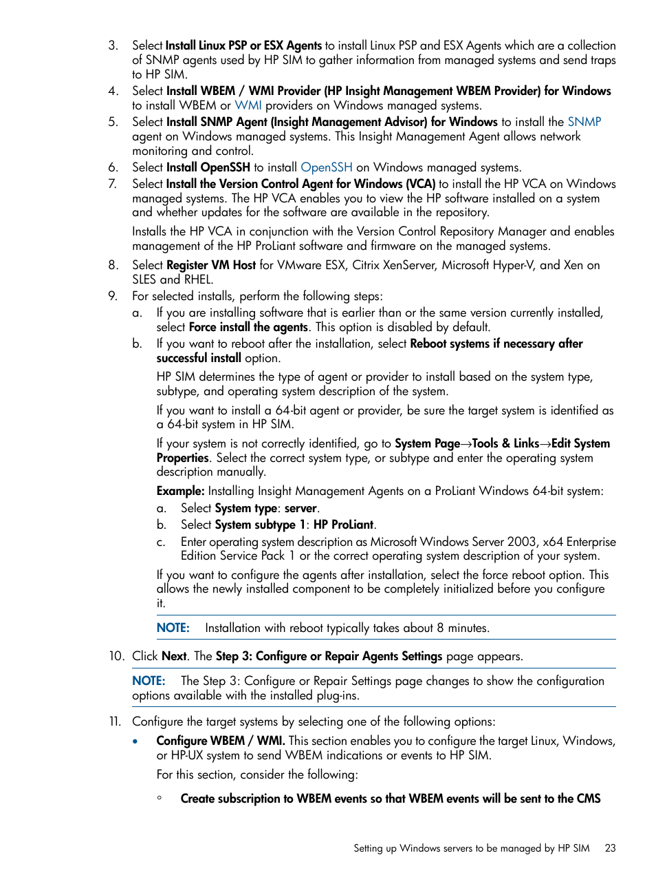 HP Systems Insight Manager User Manual | Page 23 / 234