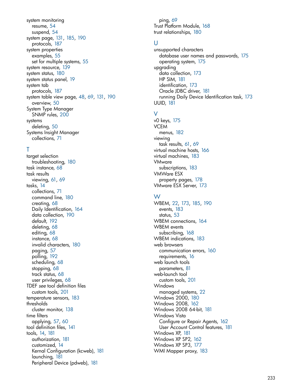 HP Systems Insight Manager User Manual | Page 233 / 234