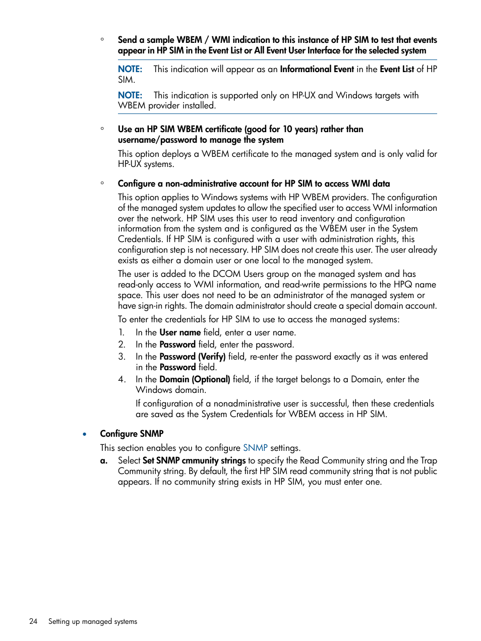 HP Systems Insight Manager User Manual | Page 24 / 234