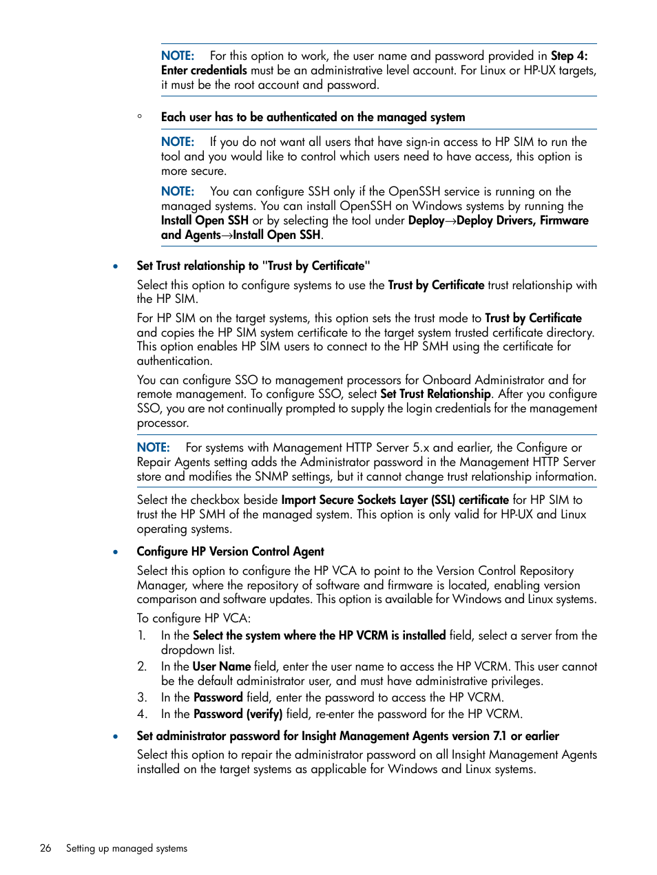 HP Systems Insight Manager User Manual | Page 26 / 234