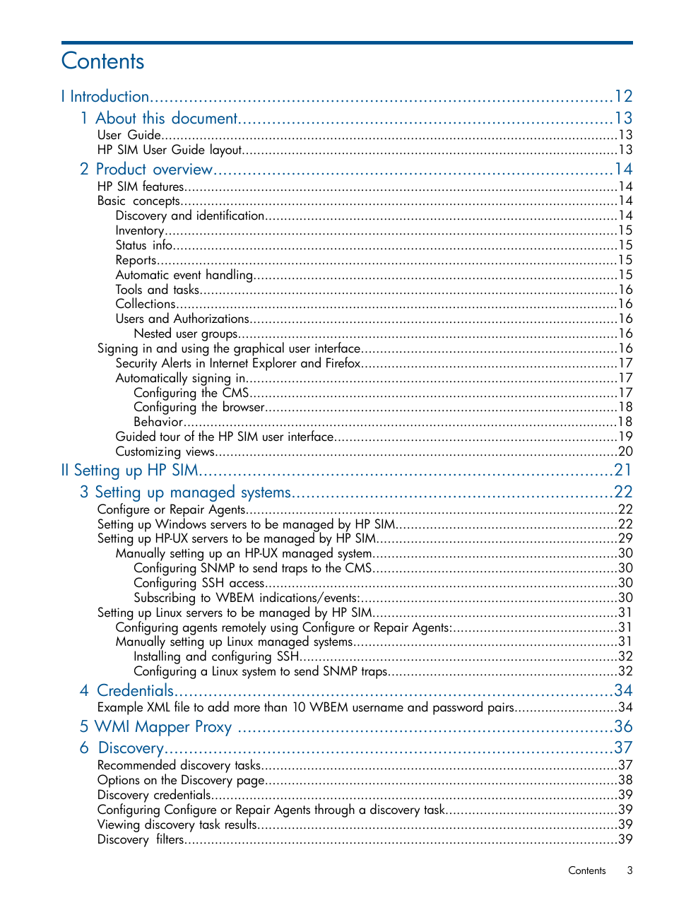 HP Systems Insight Manager User Manual | Page 3 / 234