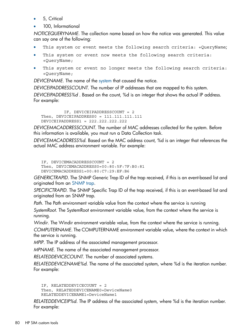 HP Systems Insight Manager User Manual | Page 80 / 234
