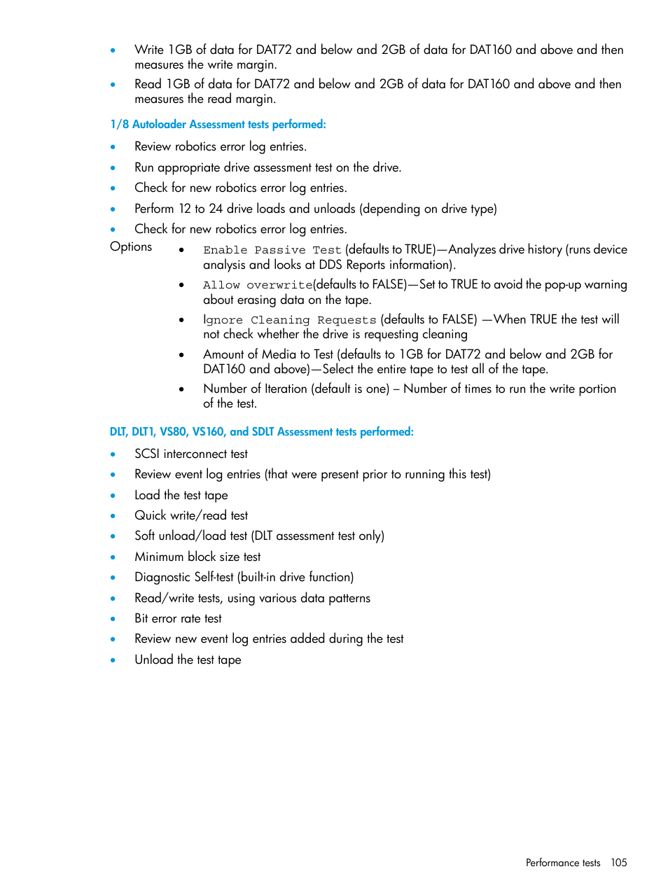 HP Library and Tape Tools User Manual | Page 105 / 182