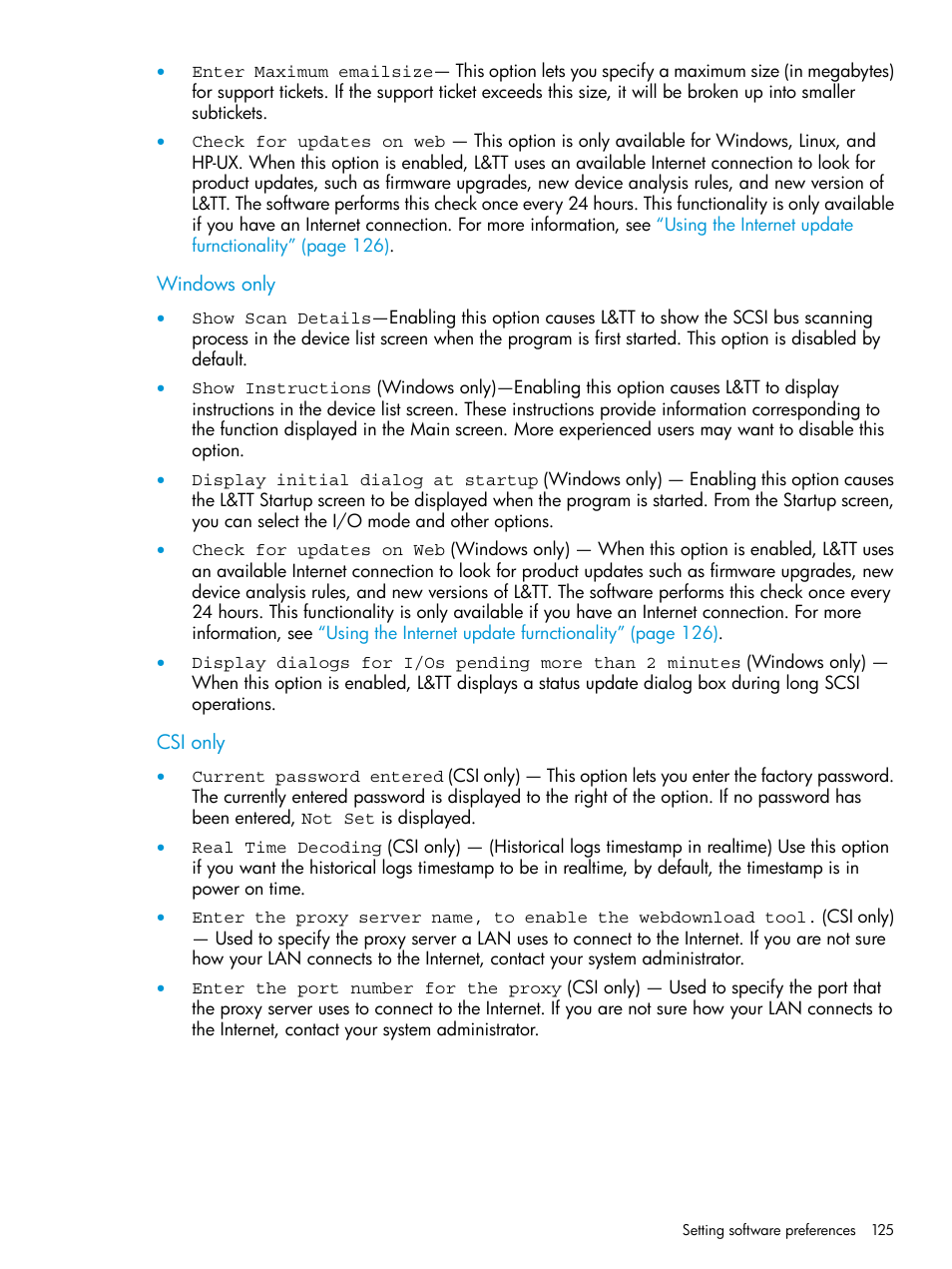 HP Library and Tape Tools User Manual | Page 125 / 182