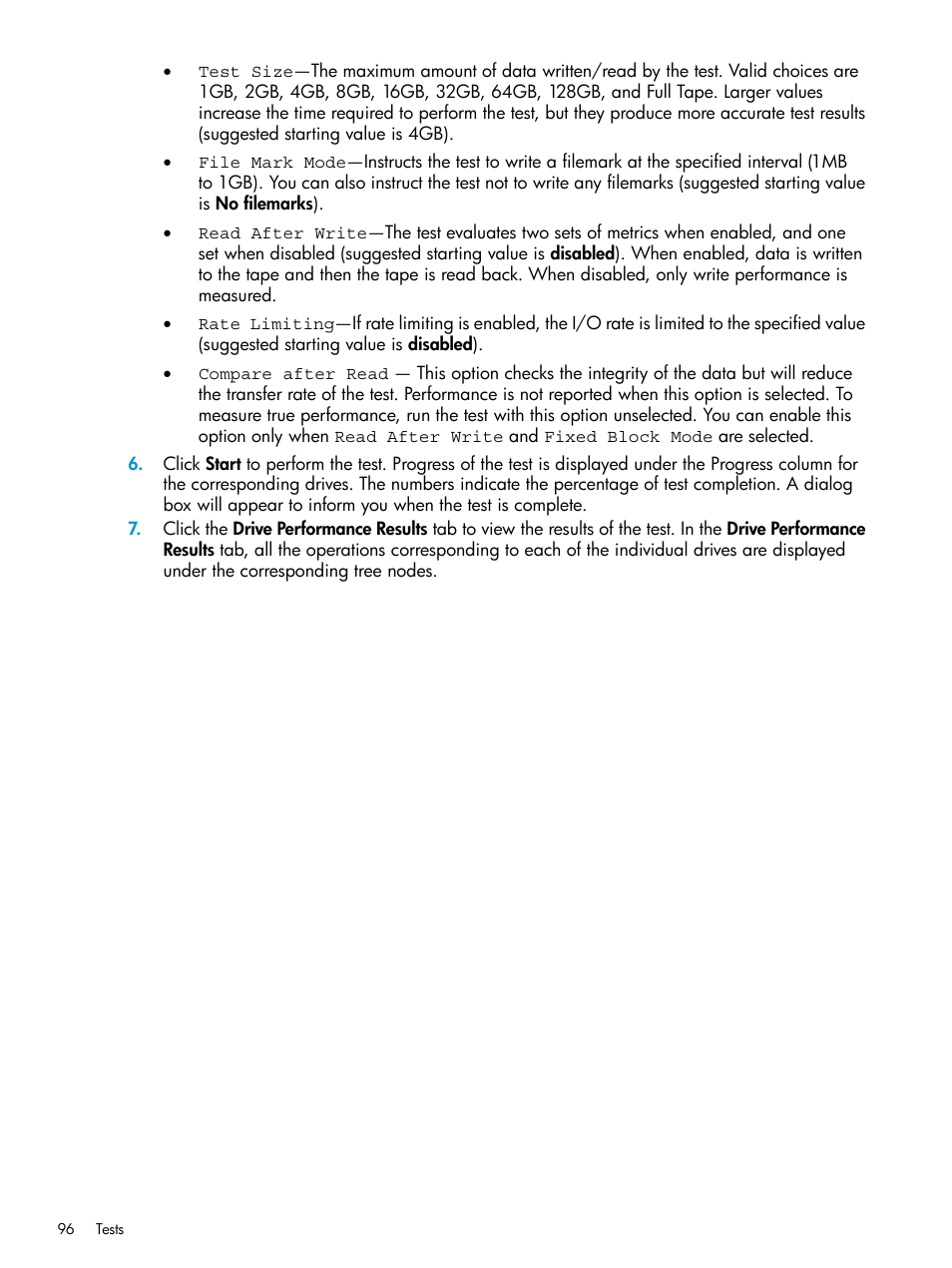 HP Library and Tape Tools User Manual | Page 96 / 182