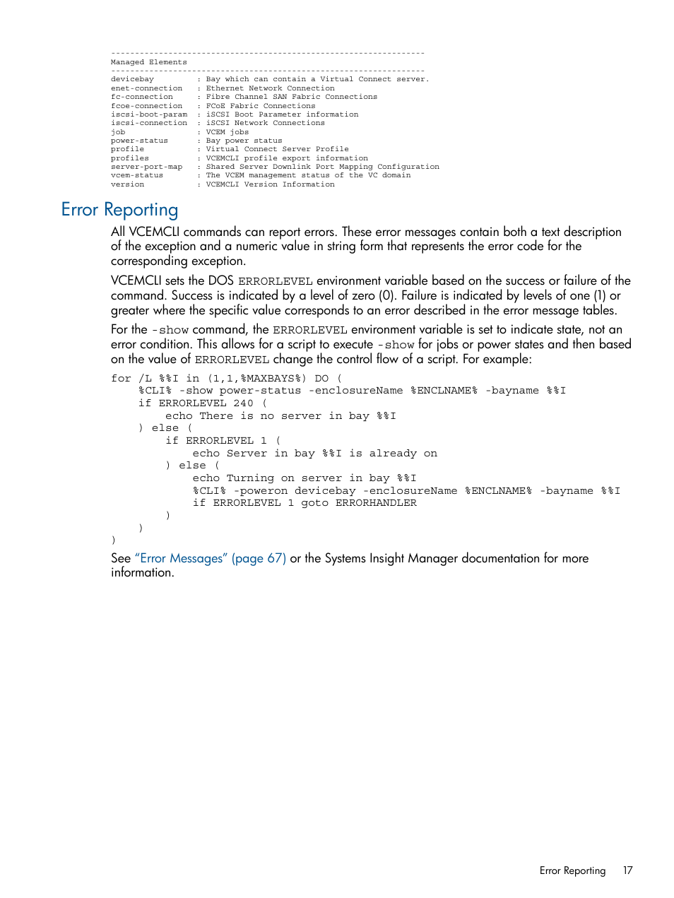 Error reporting | HP Insight Management-Software User Manual | Page 17 / 96