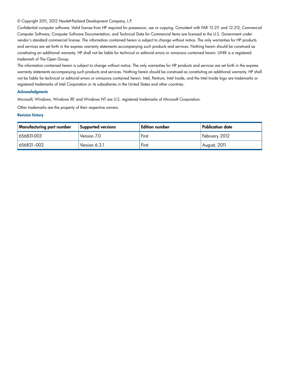 HP Insight Management-Software User Manual | Page 2 / 96