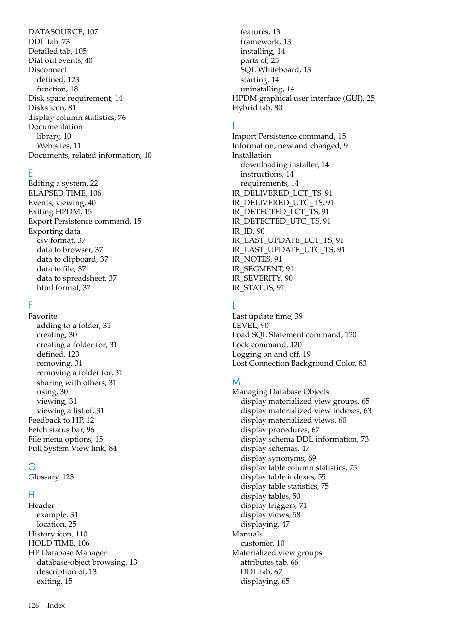 HP Neoview Release 2.4 Software User Manual | Page 126 / 132