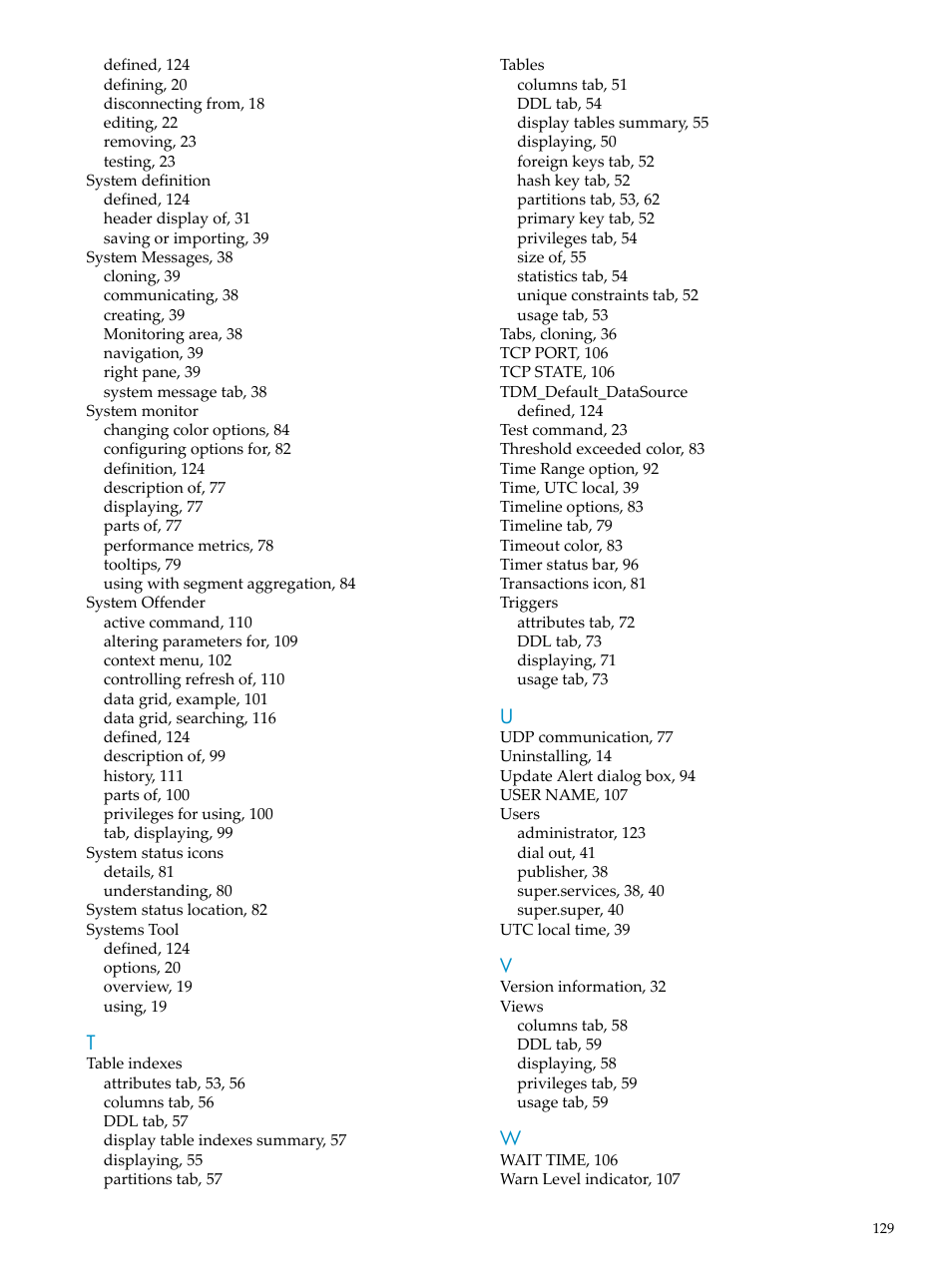 HP Neoview Release 2.4 Software User Manual | Page 129 / 132