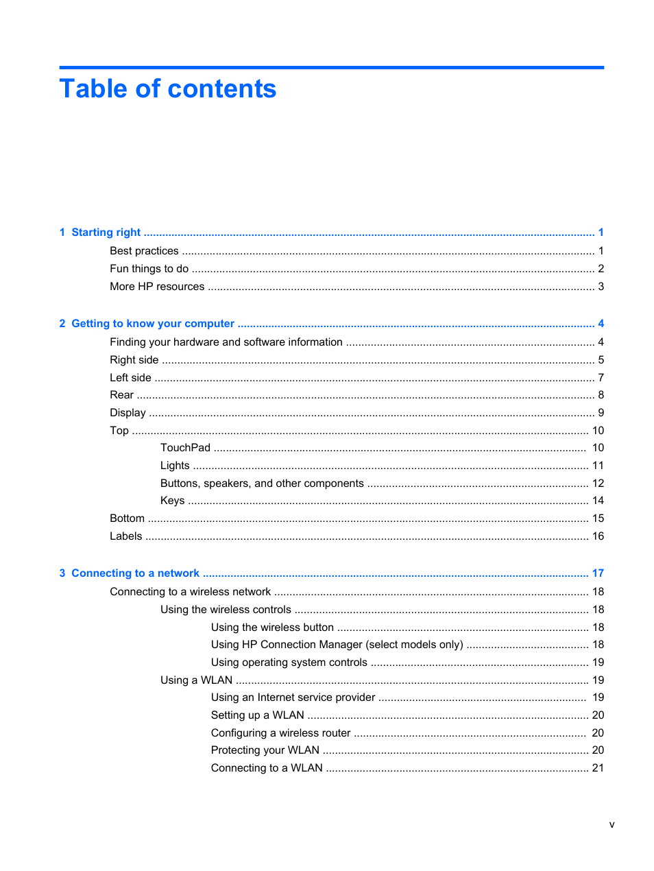 HP ENVY Spectre XT Ultrabook CTO 13t-2000 User Manual | Page 5 / 96