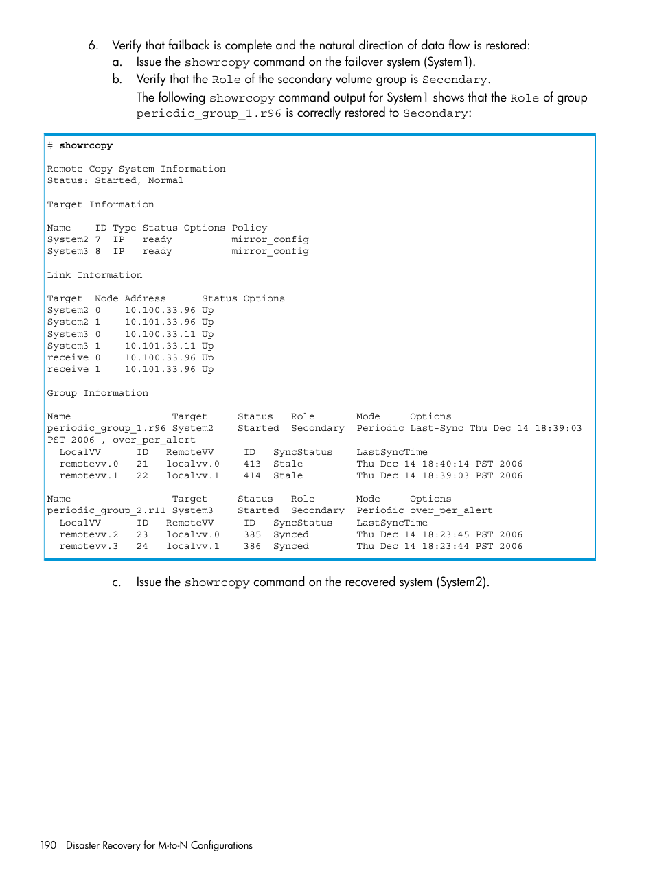 HP 3PAR Operating System Software User Manual | Page 190 / 289