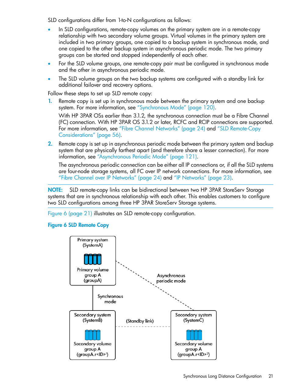 Sld remote copy | HP 3PAR Operating System Software User Manual | Page 21 / 289