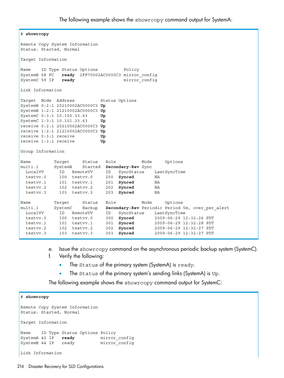 HP 3PAR Operating System Software User Manual | Page 214 / 289