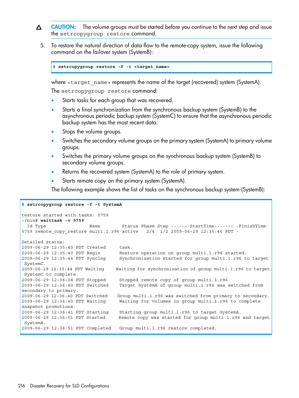 HP 3PAR Operating System Software User Manual | Page 216 / 289