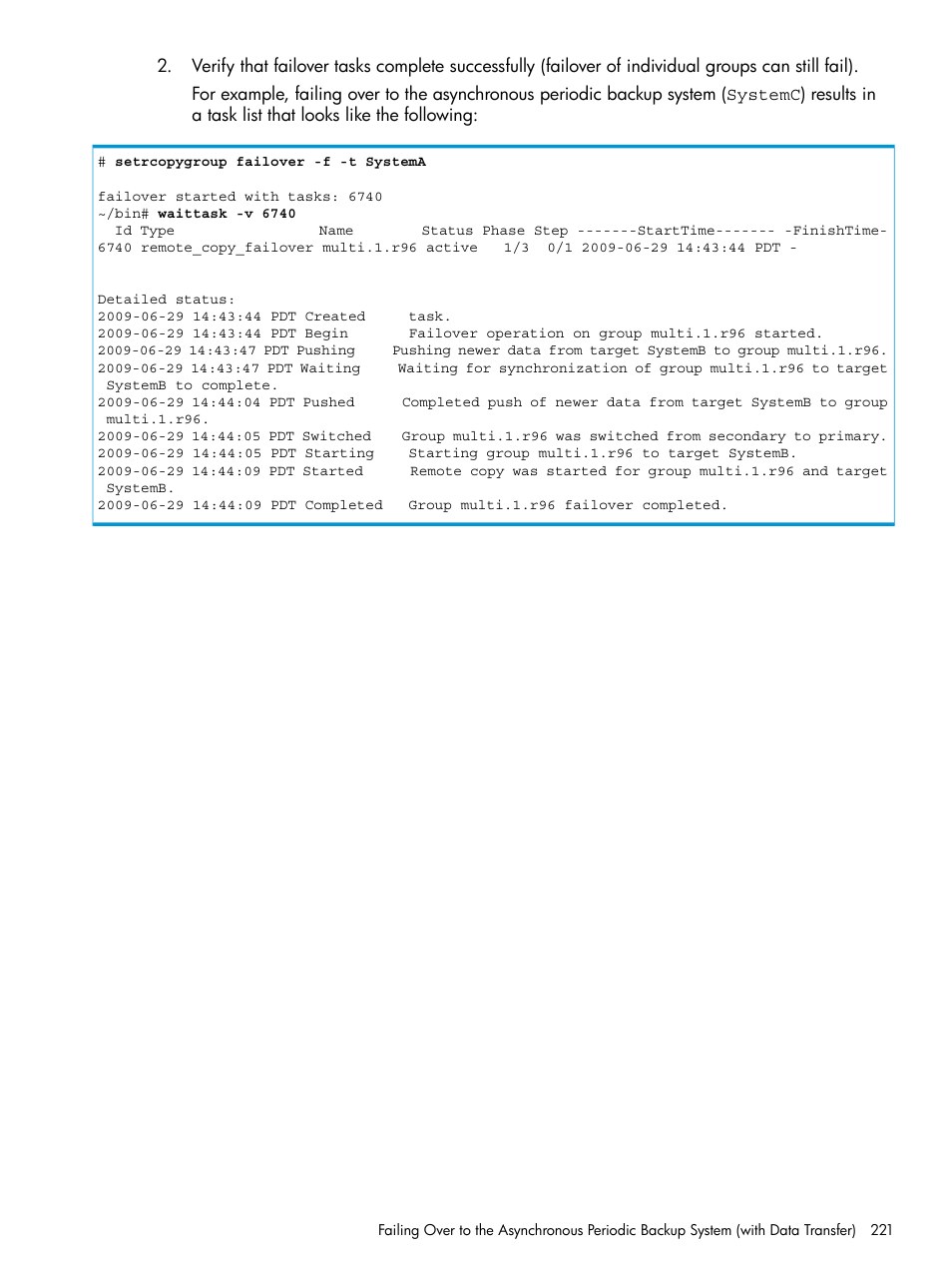 HP 3PAR Operating System Software User Manual | Page 221 / 289