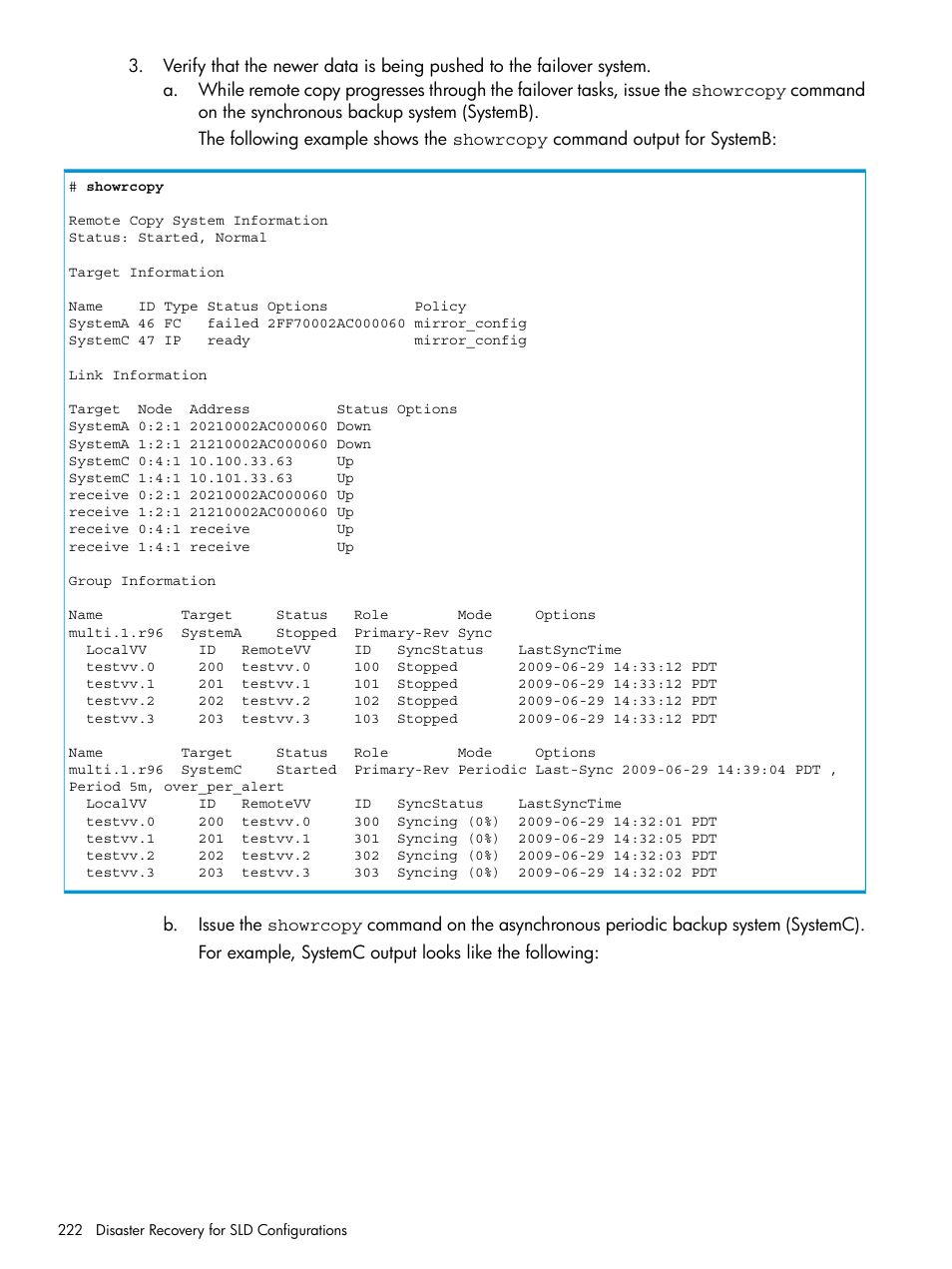 HP 3PAR Operating System Software User Manual | Page 222 / 289