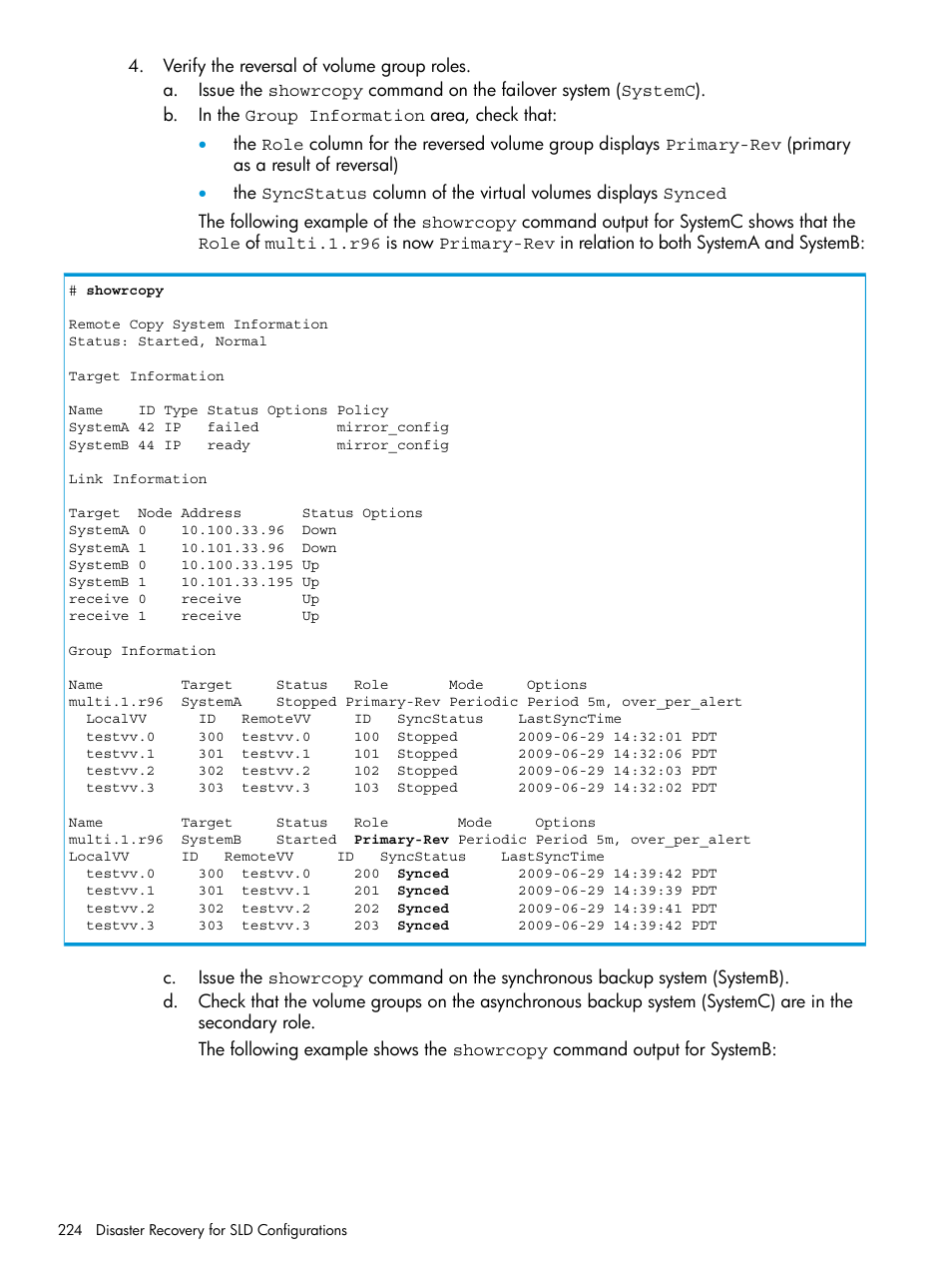 HP 3PAR Operating System Software User Manual | Page 224 / 289