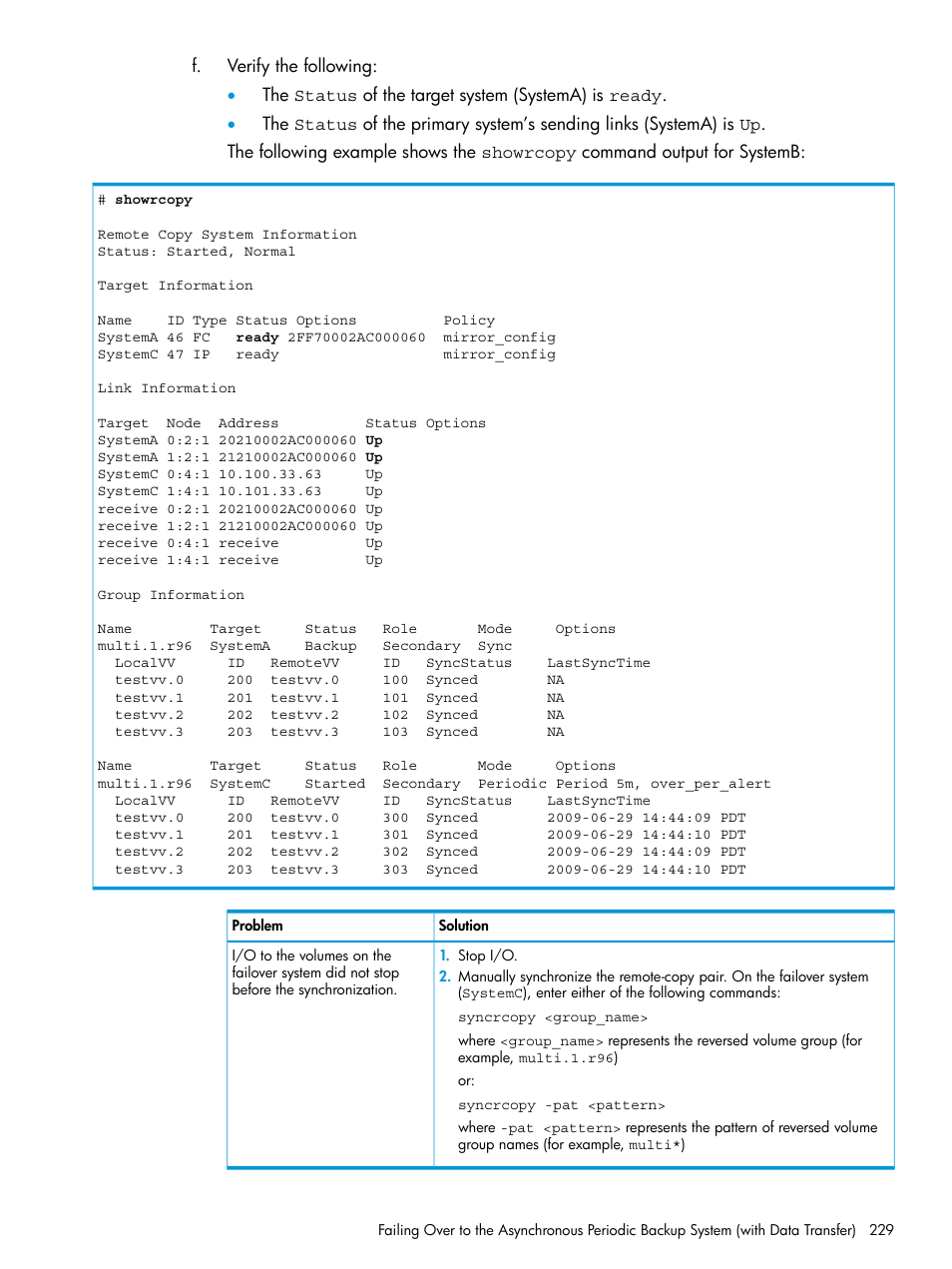 HP 3PAR Operating System Software User Manual | Page 229 / 289